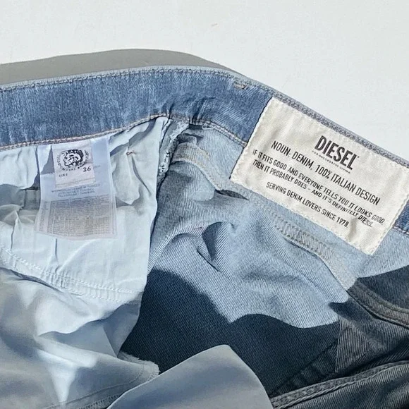 DIESEL Men’s D-Strukt Slim Fit Light Wash Jeans size 36/34